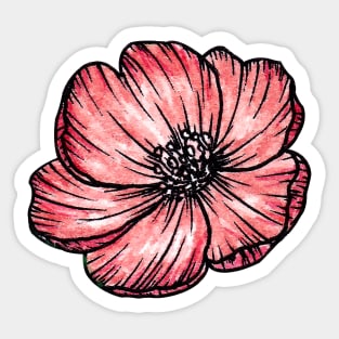 Pink flower Sticker